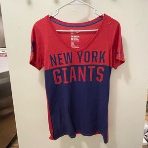 Nike New York Giants Red and Blue T-Shirt